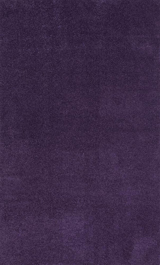 Trivor Haze Solid Low-pile Area Rug Purple