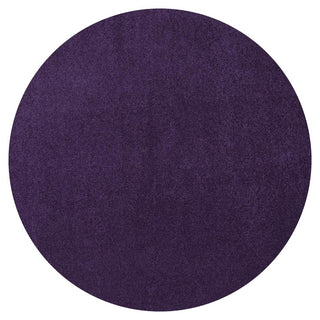 Trivor Haze Solid Low-pile Area Rug Purple