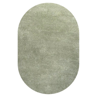 Trivor Haze Solid Low-pile Area Rug Green