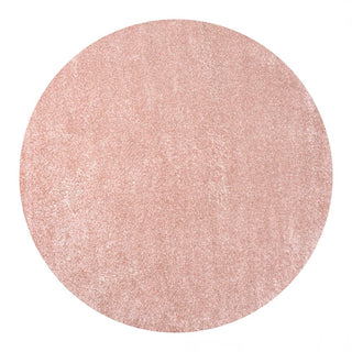 Trivor Haze Solid Low-pile Area Rug Pink