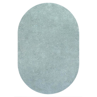 Trivor Haze Solid Low-pile Area Rug Light Blue