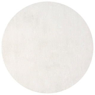 Trivor Haze Solid Low-pile Area Rug Cream