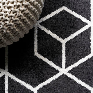 Tingey blocks Modern Geometric Area Rug