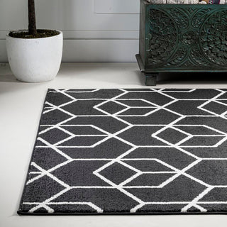 Tingey blocks Modern Geometric Area Rug