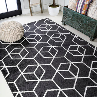 Tingey blocks Modern Geometric Area Rug