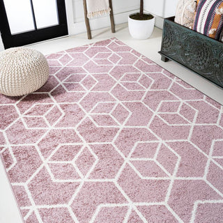 Tingey blocks Modern Geometric Area Rug