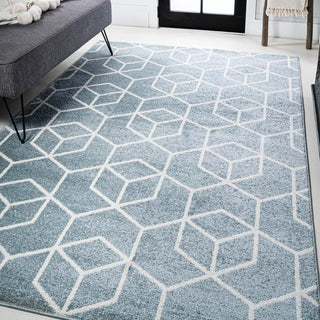 Tingey blocks Modern Geometric Area Rug