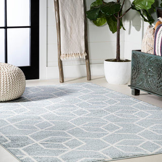 Tingey blocks Modern Geometric Area Rug