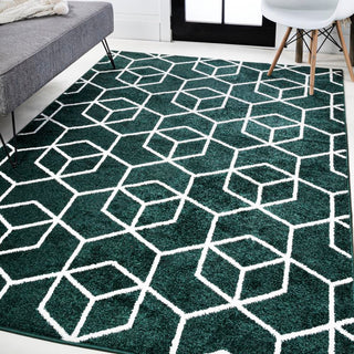 Tingey blocks Modern Geometric Area Rug