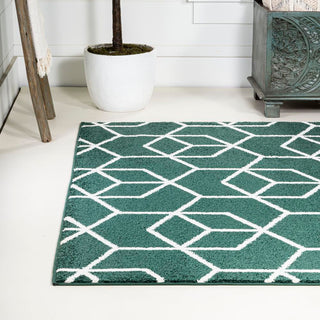 Tingey blocks Modern Geometric Area Rug