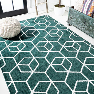 Tingey blocks Modern Geometric Area Rug