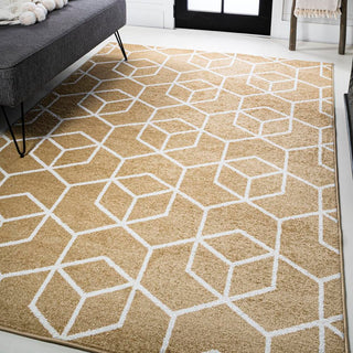 Tingey blocks Modern Geometric Area Rug