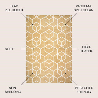 Tingey blocks Modern Geometric Area Rug