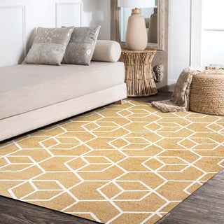 Tingey blocks Modern Geometric Area Rug