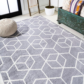 Tingey blocks Modern Geometric Area Rug