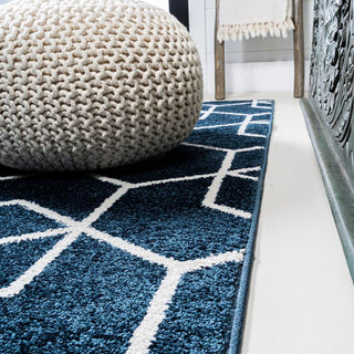 Tingey blocks Modern Geometric Area Rug