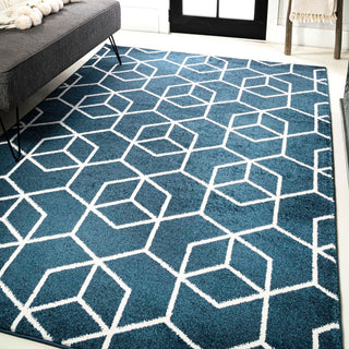 Tingey blocks Modern Geometric Area Rug