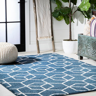 Tingey blocks Modern Geometric Area Rug