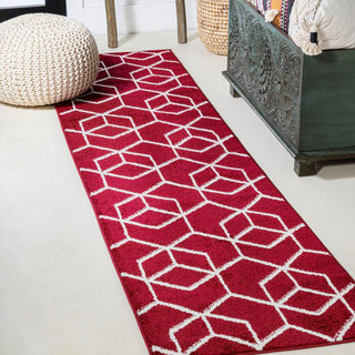 Tingey blocks Modern Geometric Area Rug