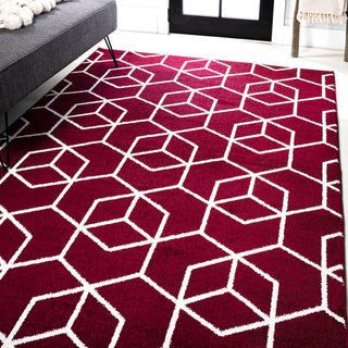 Tingey blocks Modern Geometric Area Rug