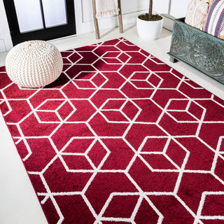 Tingey blocks Modern Geometric Area Rug