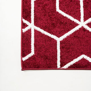 Tingey blocks Modern Geometric Area Rug