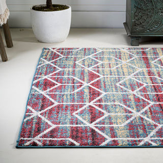 Tingey blocks Modern Geometric Area Rug