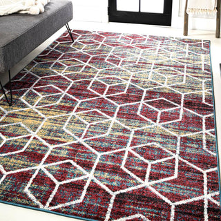 Tingey blocks Modern Geometric Area Rug