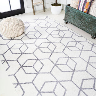 Tingey blocks Modern Geometric Area Rug