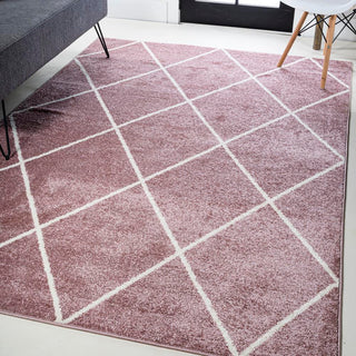 Bounty Minimalist Diamond Trellis Area Rug