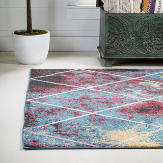 Bounty Minimalist Diamond Trellis Area Rug