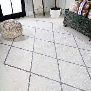 Bounty Minimalist Diamond Trellis Area Rug