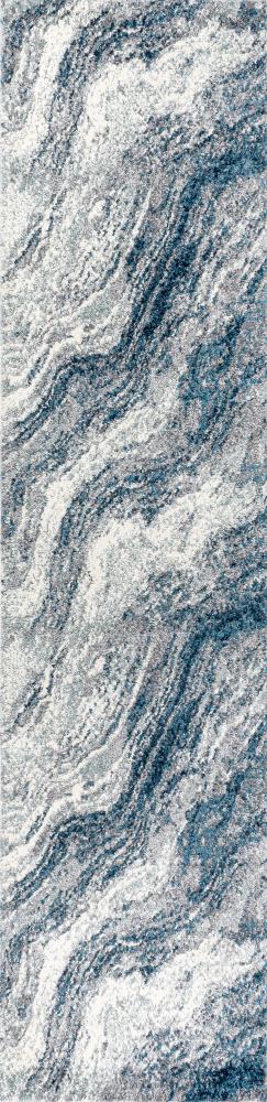 Uma Contemporary Glam Abstract Marble Area Rug