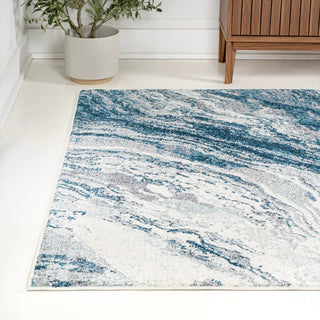 Uma Contemporary Glam Abstract Marble Area Rug