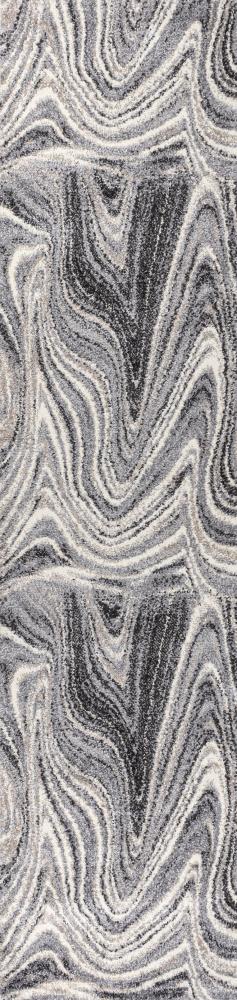 Saloni Contemporary Glam Abstract Marble Area Rug