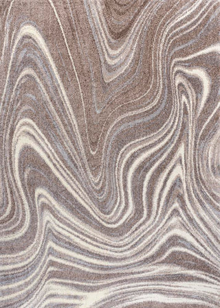 Saloni Contemporary Glam Abstract Marble Area Rug