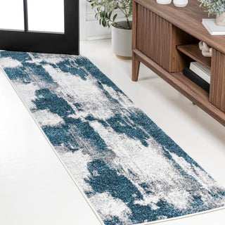 Zowe Contemporary Bohemian Abstract Marble Area Rug