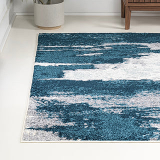 Zowe Contemporary Bohemian Abstract Marble Area Rug