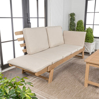 Petals 2-Seat Modern Scandinavian Folding Wood Outdoor Day Bed Sofa