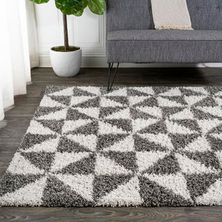 Meda Alcudia Geometric Shag Area Rug