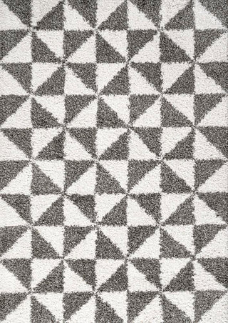 Meda Alcudia Geometric Shag Area Rug