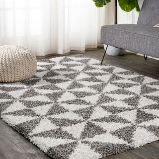 Meda Alcudia Geometric Shag Area Rug