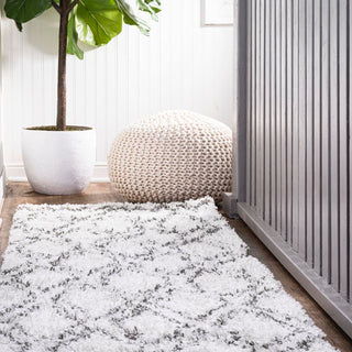 Mealhada Soller Diamond Trellis Shag Area Rug