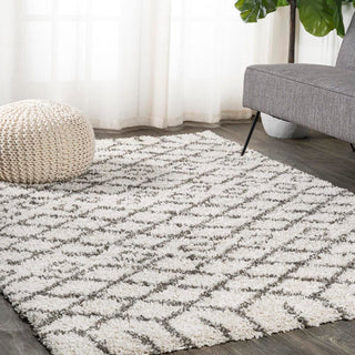 Montijo Algaida Moroccan Diamond Shag Area Rug