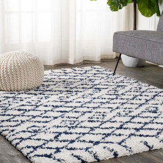 Montijo Algaida Moroccan Diamond Shag Area Rug