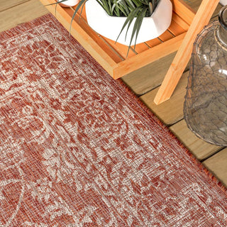 Hart Bohemian Textured Weave Floral Indoor/outdoor Area Rug