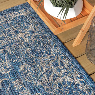 Hart Bohemian Textured Weave Floral Indoor/outdoor Area Rug