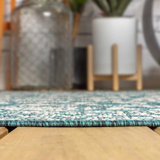 Hart Bohemian Textured Weave Floral Indoor/outdoor Area Rug