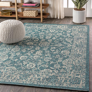 Hart Bohemian Textured Weave Floral Indoor/outdoor Area Rug