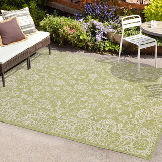 Hart Bohemian Textured Weave Floral Indoor/outdoor Area Rug